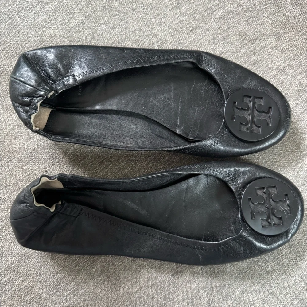 Tory Burch Reva Ballet Flats, black leather - Picture 3 of 6